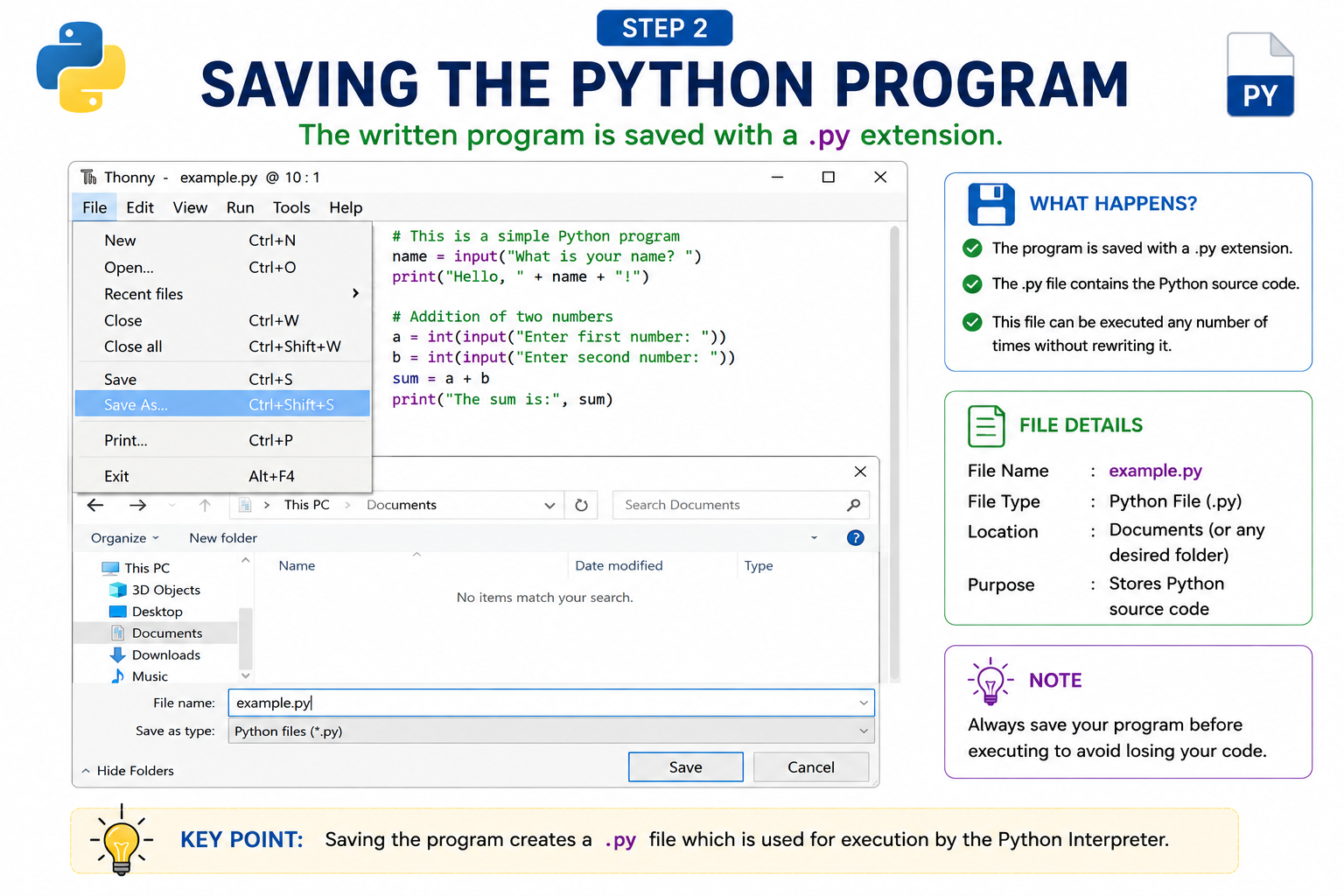 Saving Python Program