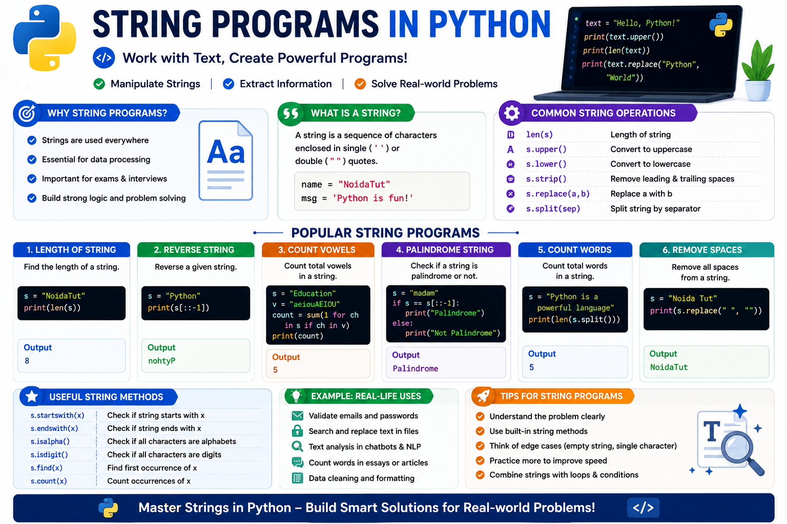 Python String Programs