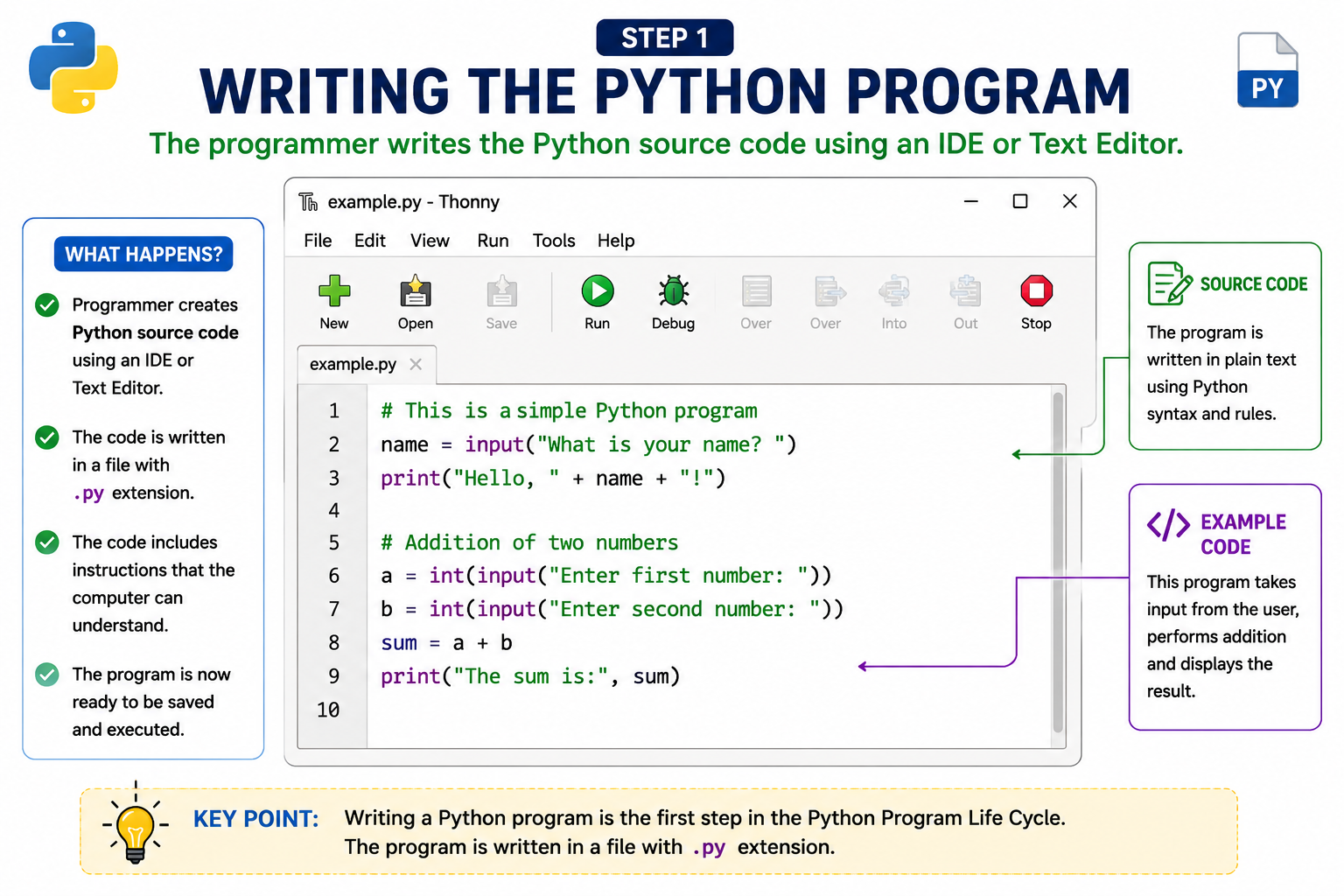 Writing Python Program